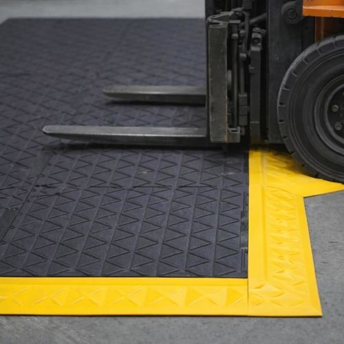 Mattonella di pavimentazione in polivinilcloruro (PVC) - H7T4646CDBL - Rebourne - in plastica riciclata / antiscivolo / resistente all'olio