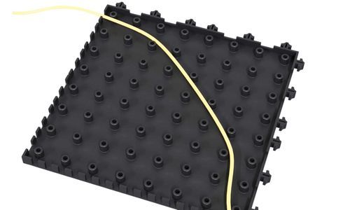 Mattonella di pavimentazione in PVC - H7 - Rebourne - in plastica riciclata / antiscivolo / resistente all'olio