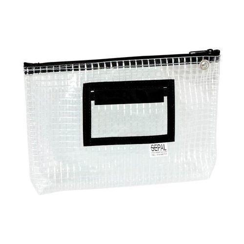 Sacco per trasporto valori - 63190CRIS - Sepal - con cerniera lampo / in PVC