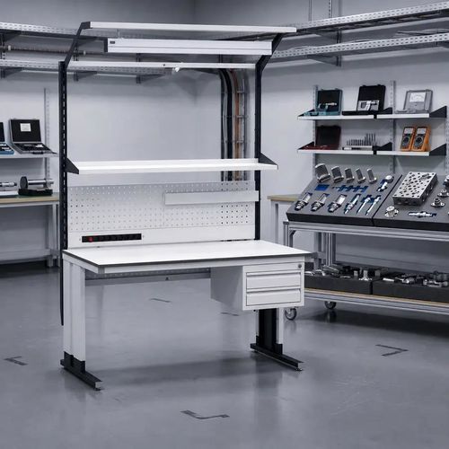 Banco da lavoro in acciaio - Summit Ultra - Forison - per assemblaggio / per officina / industriale