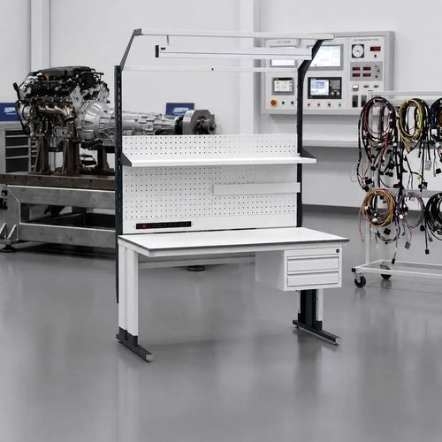 Banco da lavoro in acciaio - Summit Infinite - Forison - per assemblaggio / per officina / industriale