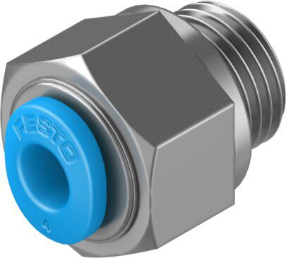 Connettore per tubi a gomito - QS series - SPAC Pneumatic - a T / in acciaio / rapido