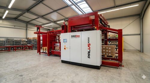 Pallettizzatore a strati - Palus 1000 - Euroline Logistik - dall'alto / a motore / completamente automatico