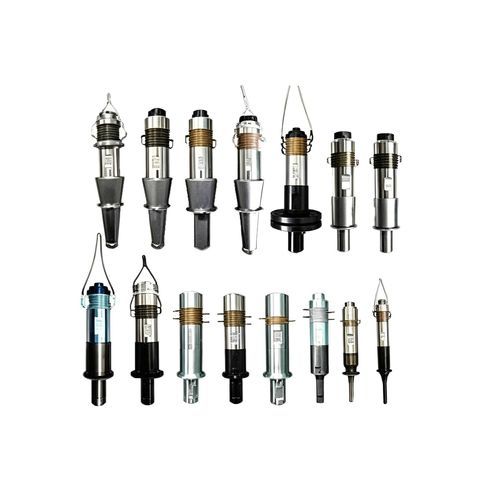 Trasduttore ad ultrasuoni cilindrico - HCUW15K60P8 - Deep Minds Ultrasonic - piezoelettrico / a contatto diretto / per onde longitudinale