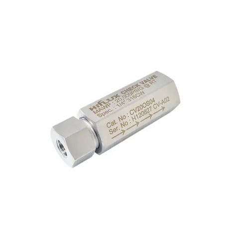 Valvola di ritegno a fungo - CV series - HIFLUX - per idrogeno / per gas / UNF