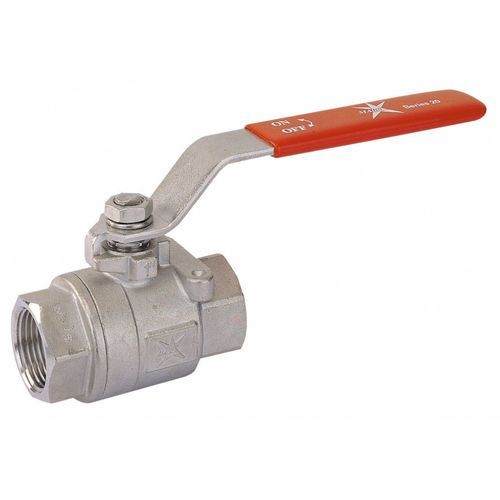 Valvola a sfera - 22 series - MARSVALVENOK - manuale / a 2 elementi / in acciaio inossidabile