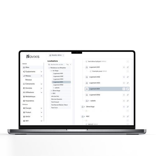 Sistema di monitoraggio di temperatura - NAVIXIS - NEXELEC - di umidità / della potenza / multiparametrico