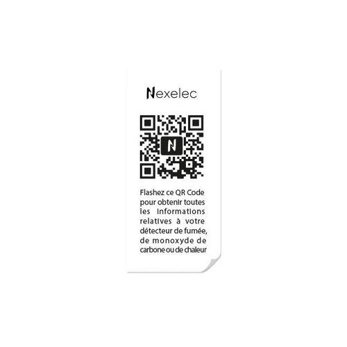 Etichetta di identificazione - QR’SAFE - NEXELEC - codice a barre / con motivo stampato / termosensibile
