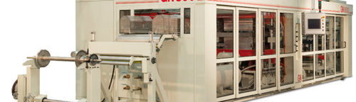 Macchina per termoformatura, taglio e impilaggio per lastre di plastica - POLYFORM 80 - Agripak srl - di film plastico / in ABS / PP