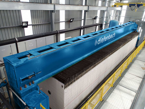 Filtro-pressa a trave alta - OH - Diefenbach srl - a membrana / robotizzata / telecomandata