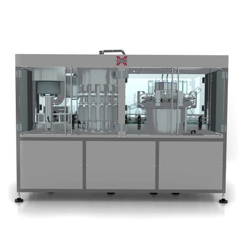 Riempitrice chiuditrice automatica - Axtra Srl - per liquidi / monoblocco / industriale