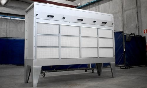 Cabina di verniciatura con filtro secco - ULTRATECH Srl - chiusa / per pezzi di ricambio / modulare