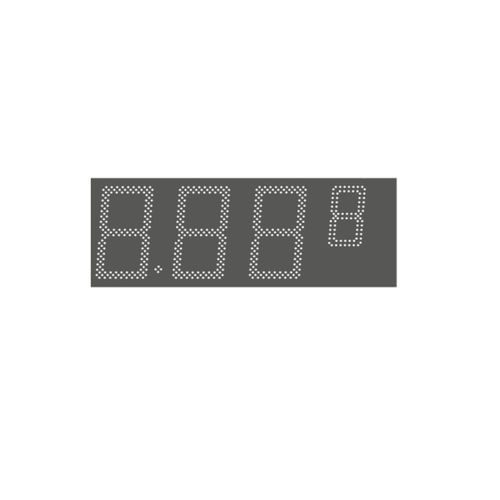 Display LED - DIS Series - HITECHLED SRL - digitale / a 4 cifre / a 3 cifre