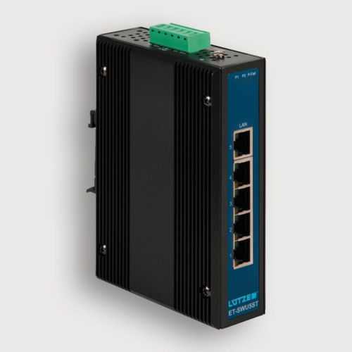 Switch Ethernet non gestibile - 772000 - LÜTZE - 8 porte / su guida DIN / a parete