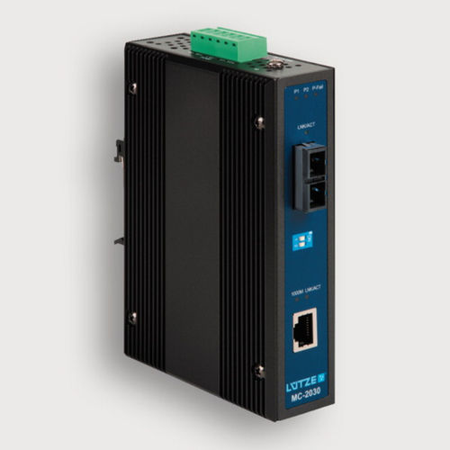 Commutatore convertitore convertitore media - 772032 - LÜTZE - gestibile / Ethernet / su guida DIN