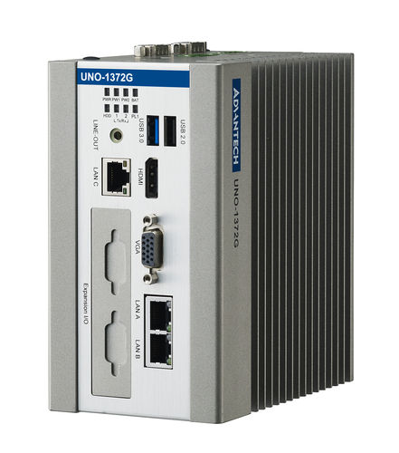 PC embedded - UNO-1372G - ADVANTECH - su guida DIN / Intel® Atom E3845 / VGA