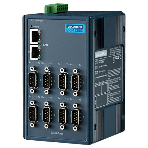 Device server 8 porte - EKI-1528I-DR - ADVANTECH - RS-232 / RS422/RS485 / Ethernet