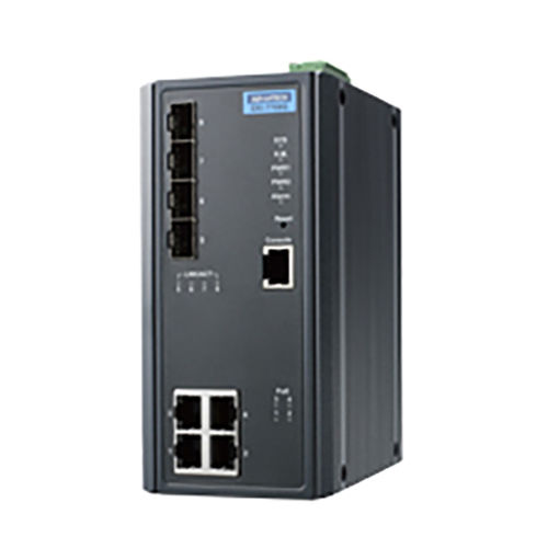 Switch Ethernet gestibile - EKI-7708E-4FPI - ADVANTECH - 8 porte / su guida DIN / embedded