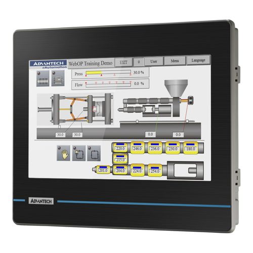 Pannello operatore con touch screen resistivo - WOP-210K - ADVANTECH - ad incastro / 1024 x 600 / RISC