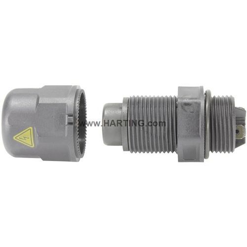 Passaparete per flangia - HARAX® - HARTING - per rame / per pannelli / per connettore
