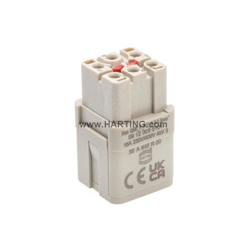 Connettore di alimentazione elettrica - Han Q5/0_I_F_PIT_0.5-2.5 - HARTING - femmina / a pressione / di corrente