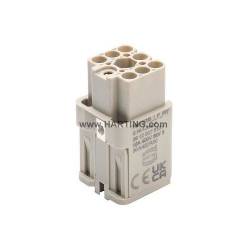 Modulo di connessione di alimentazione elettrica - Han Q7/0_I_F_PIT_0.14-1.5 - HARTING - per rete di alimentazione / rettangolare / femmina