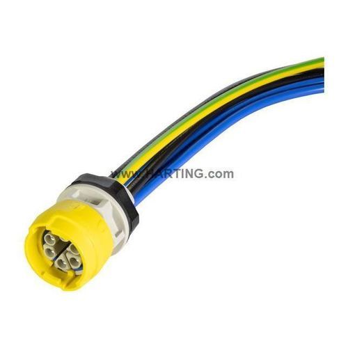 Passaparete per pannelli - S15_PFT_STR-FM_DC_F_6P - HARTING - per pannello frontale / multipli passaggi / IP65