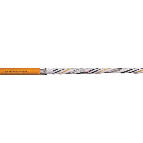 Cavo elettrico di dati - CF210.UL - igus® - antifiamma / resistente all'olio / rinforzato