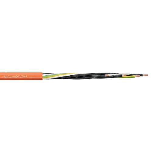 Cavo elettrico di alimentazione - CF885 - igus® - antifiamma / resistente all'olio / blindato