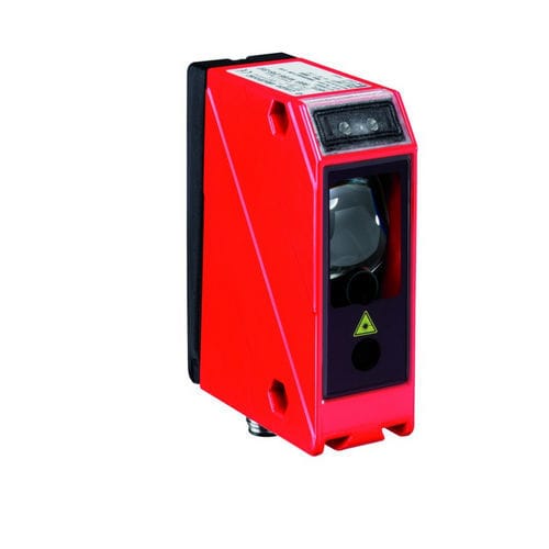 Sensore fotoelettrico con soppressione di sfondo - HRTL 96B M/66.04S-S12  - Leuze electronic GmbH + Co. KG - sensore a riflessione diretta / rettangolare / laser
