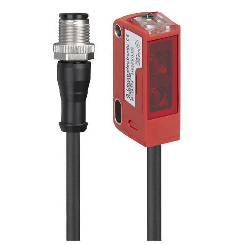 Sensore fotoelettrico con soppressione di sfondo - HT3C/4P-200-M12 - Leuze electronic GmbH + Co. KG - sensore a riflessione diretta / rettangolare / LED