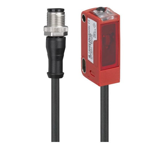 Sensore fotoelettrico retroriflettente polarizzato - PRK3CL1.A3/4T-200-M12  - Leuze electronic GmbH + Co. KG - rettangolare / laser / digitale