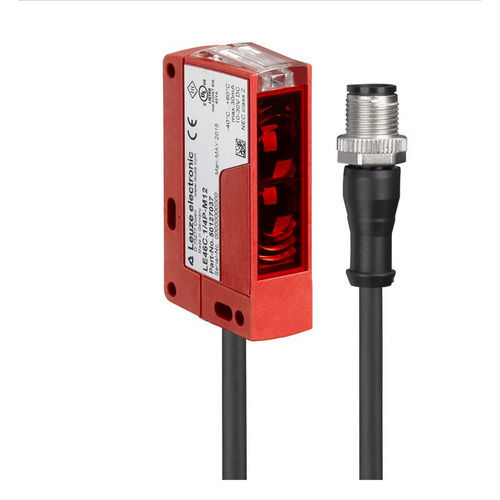 Sensore fotoelettrico con soppressione di sfondo - HT46CI/4P-200-M12  - Leuze electronic GmbH + Co. KG - sensore a riflessione diretta / rettangolare / LED