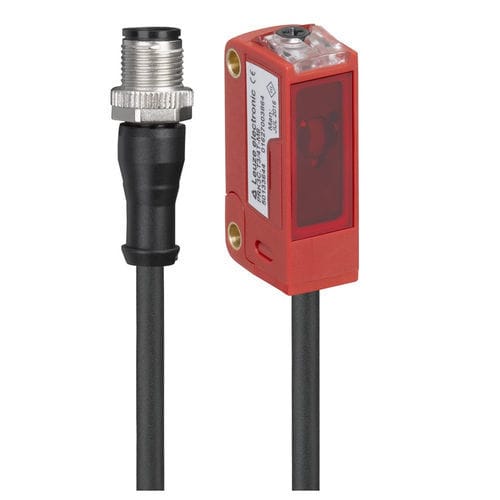 Sensore fotoelettrico retroriflettente polarizzato - PRK3C.BA3/4T-200-M12  - Leuze electronic GmbH + Co. KG - rettangolare / LED / digitale