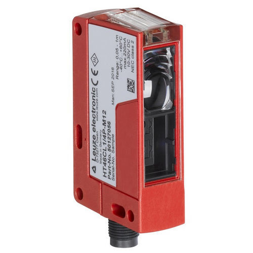 Sensore fotoelettrico con soppressione di sfondo - HT46CL2/4P-M12  - Leuze electronic GmbH + Co. KG - sensore a riflessione diretta / rettangolare / laser