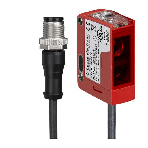 Sensore fotoelettrico con soppressione di sfondo - HT25C.HF/4P-200-M12  - Leuze electronic GmbH + Co. KG - sensore a riflessione diretta / rettangolare / LED