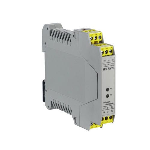 Relè di sicurezza di arresto di emergenza - MSI-RM2B-01 - Leuze electronic GmbH + Co. KG - 2NA / NA/NC / 1NC