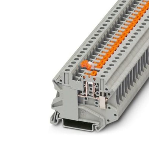 Morsetto componibile a presa - UT 4-MT - PHOENIX CONTACT GmbH & Co. KG - con connessione a vite / grigio