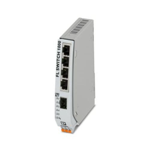 Switch Ethernet non gestibile - FL SWITCH 1004NT-SFX - PHOENIX CONTACT GmbH & Co. KG - 8 porte / su guida DIN / RJ45