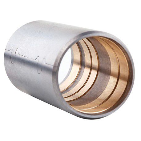 Cuscinetto liscio bimetallico - AuGlide® - GGB - cilindrico / in acciaio / in bronzo