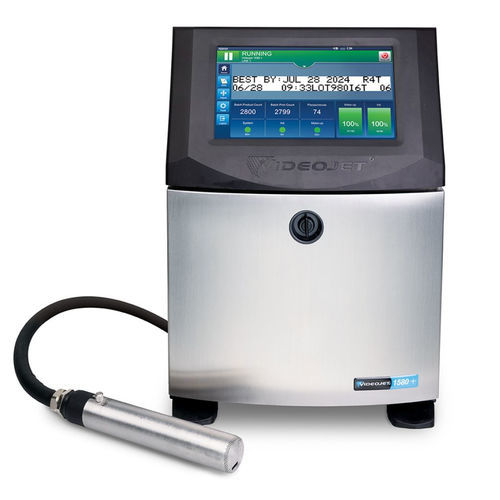 Stampante a getto di inchiostro continuo - 1580 + - VIDEOJET - da terra / monocromatica / interfaccia USB