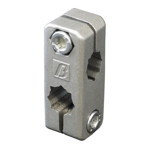 Connettore per tubi rotondo - 4859 - BETT SISTEMI - quadrato / in alluminio / in acciaio