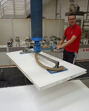 Tubo di sollevamento per foglie di bosco - PALAMATIC - per porta / per lastre di plastica
