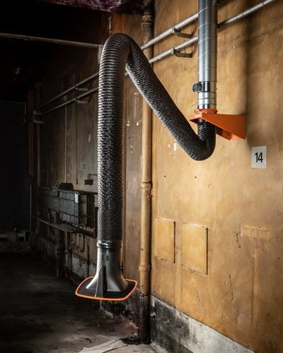 Braccio aspirante a muro - 79002 - KEMPER - flessibile / rigido / per fumo