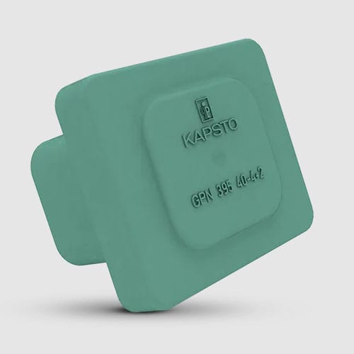 Cappuccio rettangolare - GPN 395 Form E - Pöppelmann - in plastica / di protezione