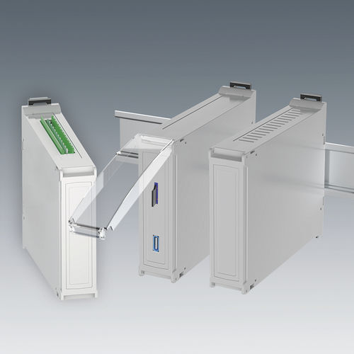 Scatola per guida DIN - RAILTEC BP M22 - OKW Odenwälder Kunststoffwerke Gehäusesysteme GmbH - modulare / in PC / per impianto elettronico