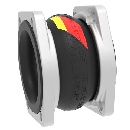 Compensatore di dilatazione in gomma - GR-SAE  - STENFLEX Rudolf Stender GmbH - rotondo / con flangia / assiale