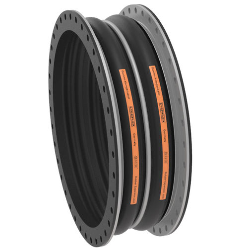 Compensatore di dilatazione in gomma - C-2 - STENFLEX Rudolf Stender GmbH - rotondo / con flangia / assiale