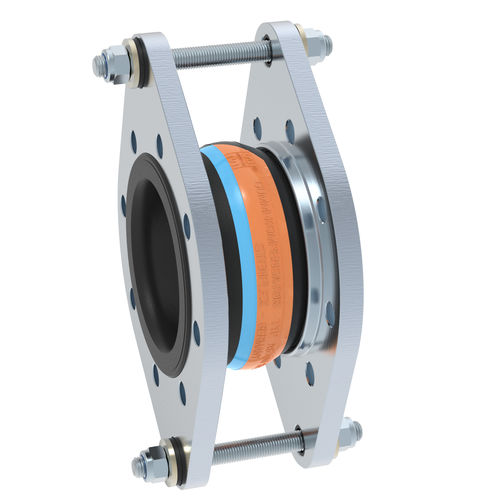Compensatore di dilatazione in gomma - AS-2 - STENFLEX Rudolf Stender GmbH - rotondo / con flangia / assiale