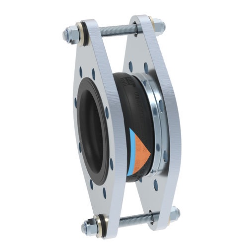 Compensatore di dilatazione in gomma - RS-2 - STENFLEX Rudolf Stender GmbH - rotondo / con flangia / per riscaldamento